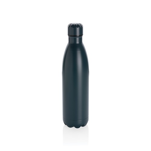 blue Botella de acero inoxidable al vacío de color sólido 750ml