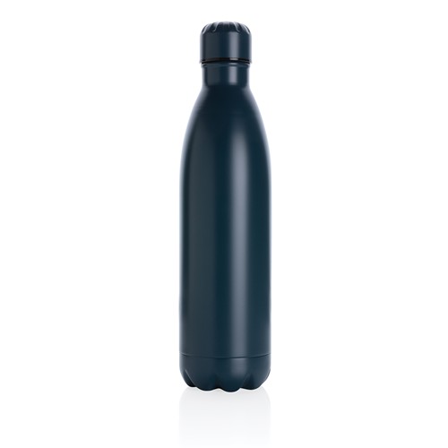 blue Botella de acero inoxidable al vacío de color sólido 750ml
