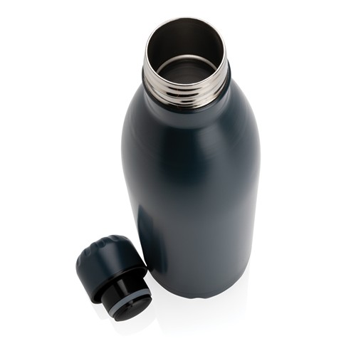 blue Botella de acero inoxidable al vacío de color sólido 750ml