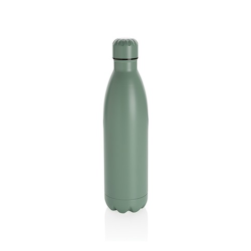 green Botella de acero inoxidable al vacío de color sólido 750ml