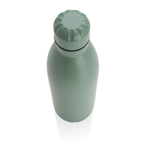 green Botella de acero inoxidable al vacío de color sólido 750ml