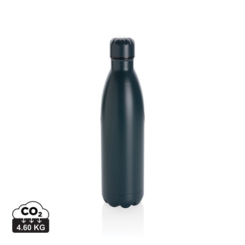 blue Botella de acero inoxidable al vacío de color sólido 750ml