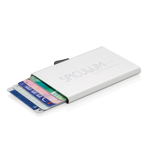 Porte-cartes en aluminium anti RFID C-Secure - 8