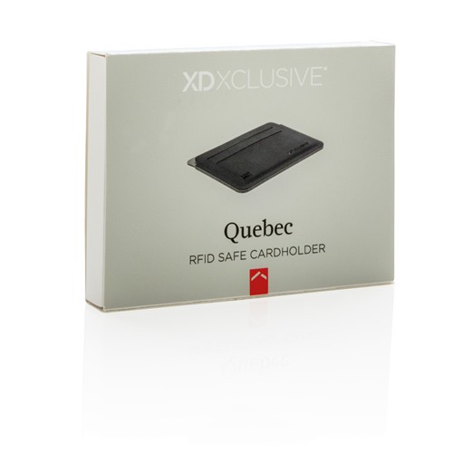 black Tarjetero seguro Quebec RFID