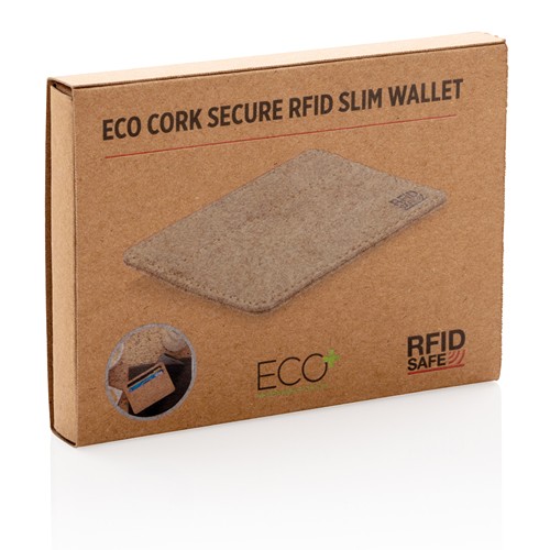 Cartera fina secure de corcho