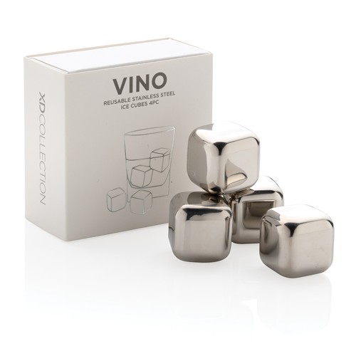 Glaçons réutilisables en acier inoxydable 4pcs - 9