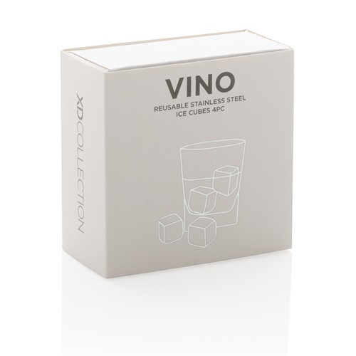 Glaçons réutilisables en acier inoxydable 4pcs - 10