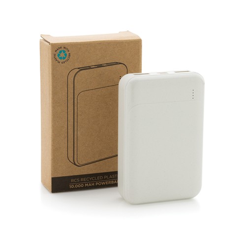 Powerbank de plástico reciclado RCS de 10.000 mAh