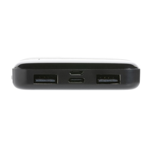 black Powerbank inalámbrico de plástico reciclado estándar RCS