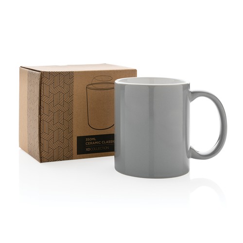 gray Taza básica de cerámica 350ml