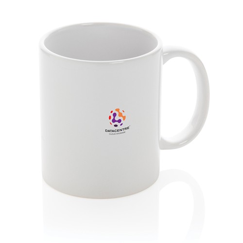 white Taza básica de cerámica 350ml