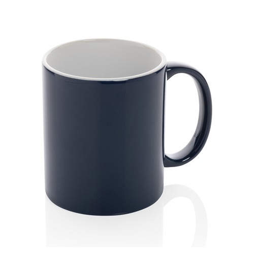azul marino Taza básica de cerámica 350ml