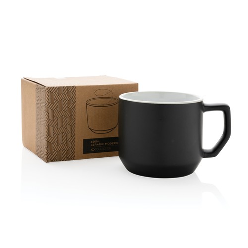 black Taza de cerámica moderna 350ml