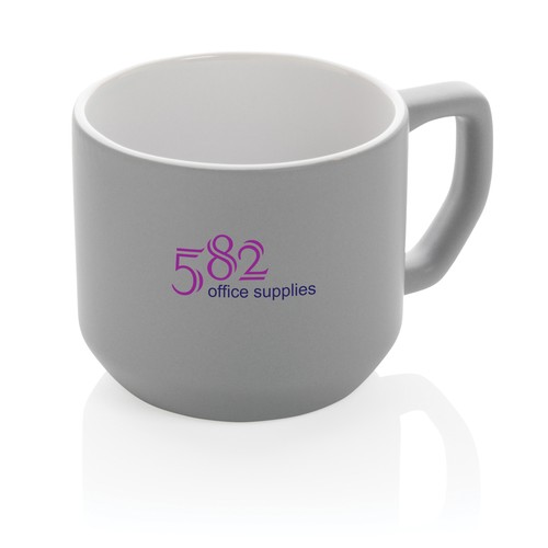 gray Taza de cerámica moderna 350ml