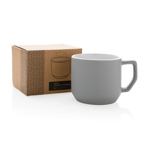 gray Taza de cerámica moderna 350ml