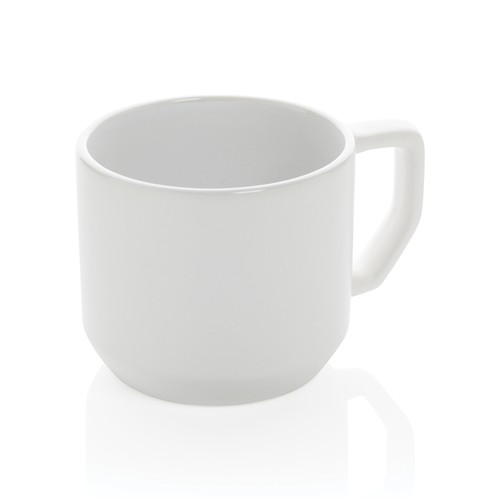 white Taza de cerámica moderna 350ml