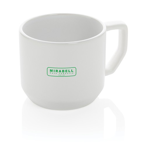 white Taza de cerámica moderna 350ml