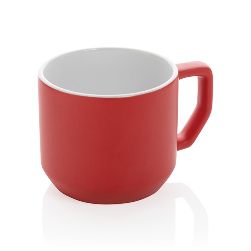 red Taza de cerámica moderna 350ml
