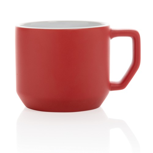 red Taza de cerámica moderna 350ml
