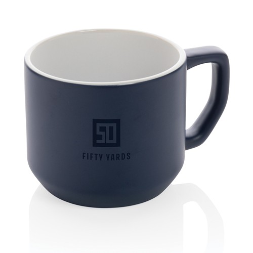 azul marino Taza de cerámica moderna 350ml