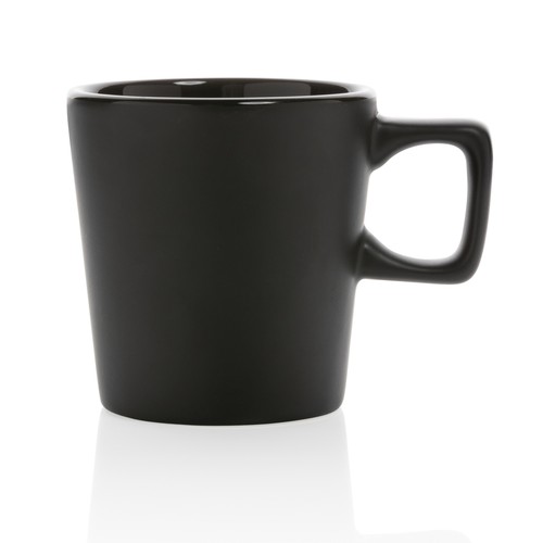 black Taza moderna de café de cerámica 300ml