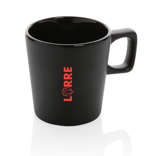 black Taza moderna de café de cerámica 300ml