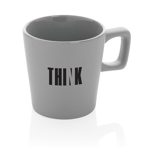 gray Taza moderna de café de cerámica 300ml