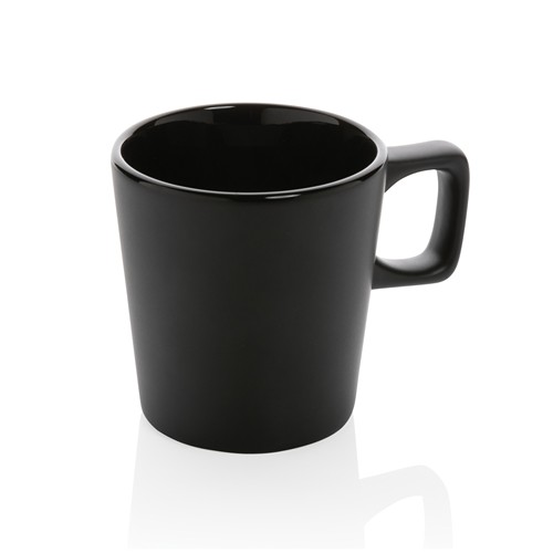 black Taza moderna de café de cerámica 300ml