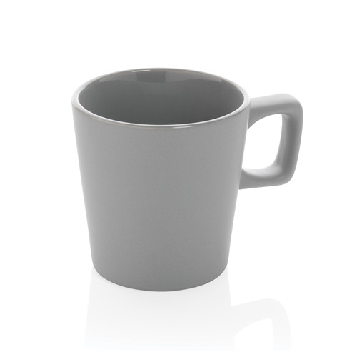 gray Taza moderna de café de cerámica 300ml
