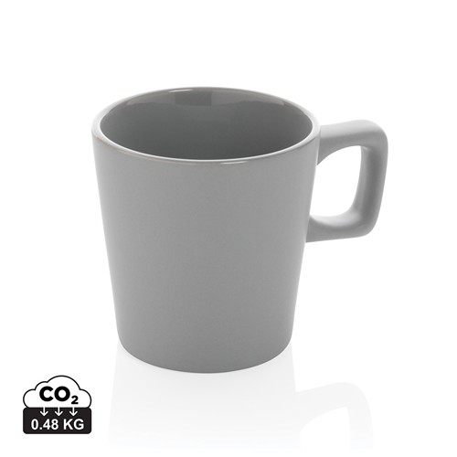gray Taza moderna de café de cerámica 300ml