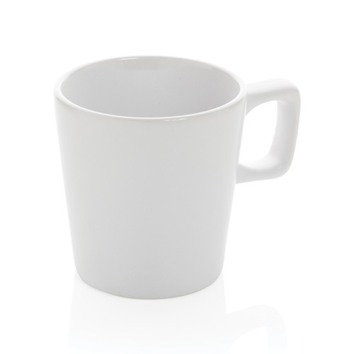 white Taza moderna de café de cerámica 300ml