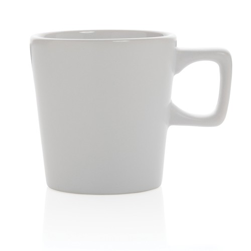 white Taza moderna de café de cerámica 300ml