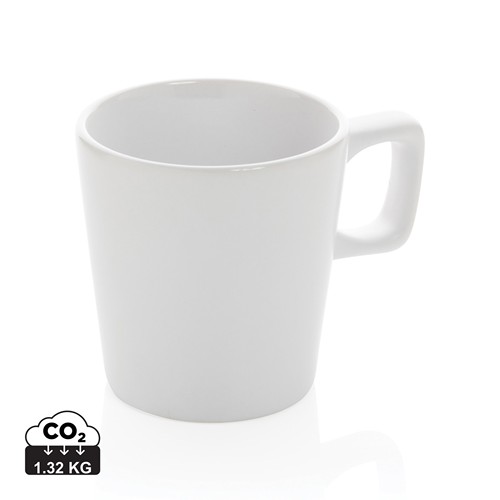 white Taza moderna de café de cerámica 300ml