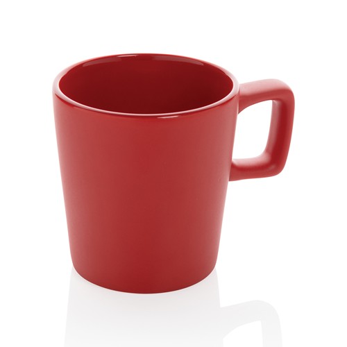 red Taza moderna de café de cerámica 300ml