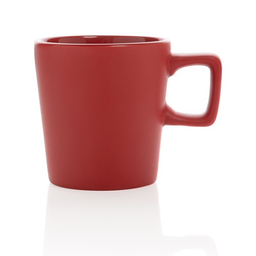 red Taza moderna de café de cerámica 300ml