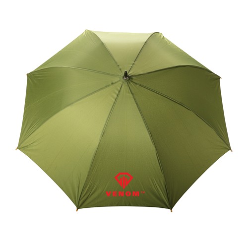 green Paraguas automático RPET 190T de bambú Impact AWARE ™