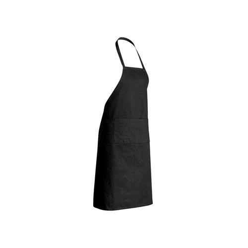 black Delantal de algodón reciclado 180gr Impact AWARE™