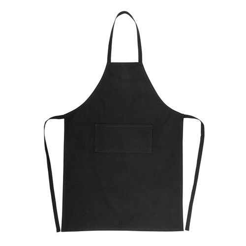 black Delantal de algodón reciclado 180gr Impact AWARE™