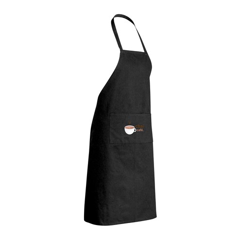 black Delantal de algodón reciclado 180gr Impact AWARE™