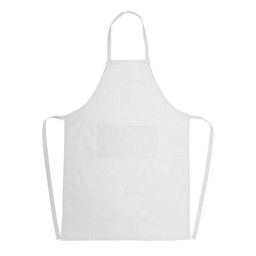 white Delantal de algodón reciclado 180gr Impact AWARE™