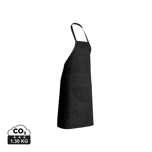 black Delantal de algodón reciclado 180gr Impact AWARE™