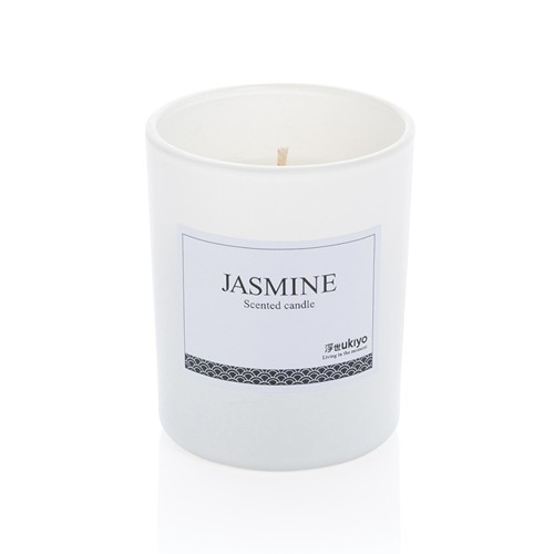 white Vela Ukiyo perfumada pequeña en vaso