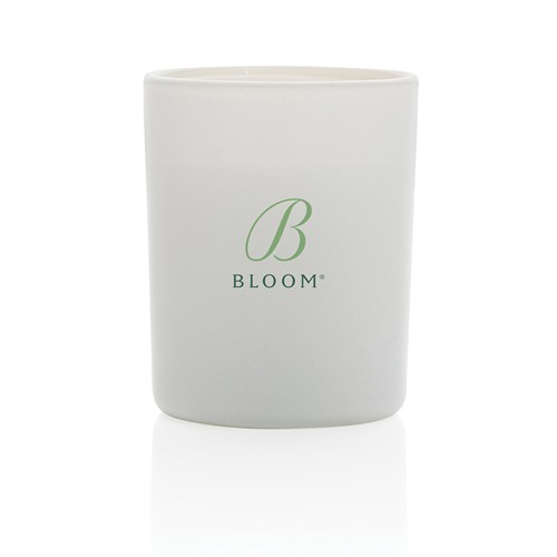 white Vela Ukiyo perfumada pequeña en vaso