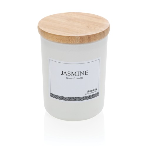 Vela perfumada Ukiyo deluxe con tapa de bambú
