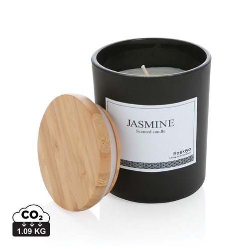 Bougie parfumée avec couvercle en bambou Ukiyo - 1