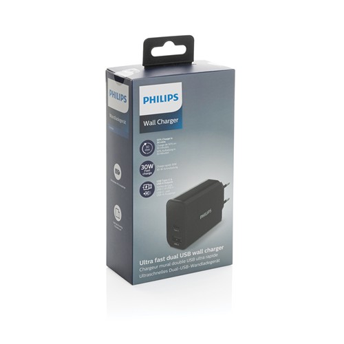 Chargeur Mural Philips, USB 30W Ultra Rapide - 9