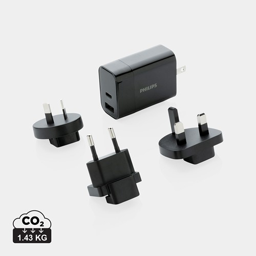 Chargeur USB de Voyage Philips, USB 30W Ultra Rapide - 1