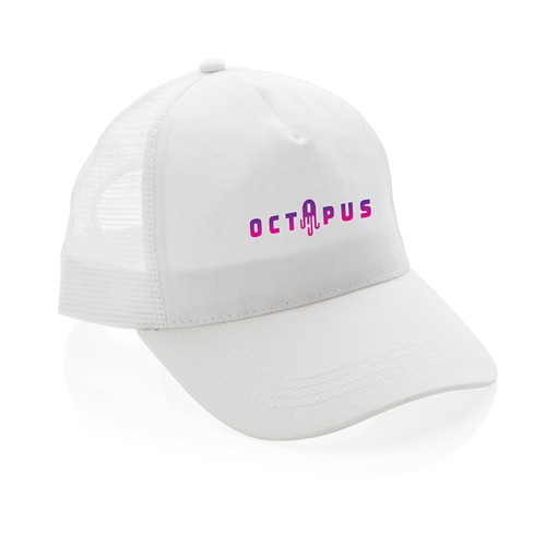 white Gorra 5 paneles de algodón cepillado 190 gr Impact AWARE ™