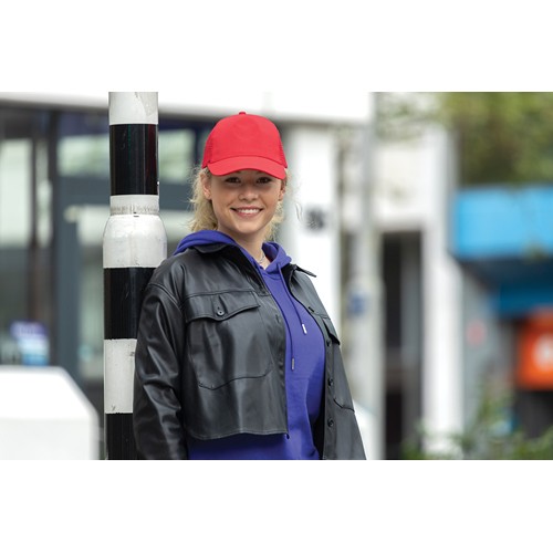 red Gorra 5 paneles de algodón cepillado 190 gr Impact AWARE ™