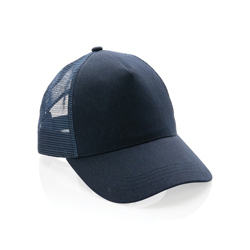 azul marino Gorra 5 paneles de algodón cepillado 190 gr Impact AWARE ™